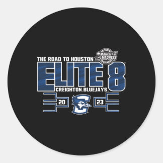 Sticker Rond Creighton Bluejays Elite 8 2023 Basketball Royal