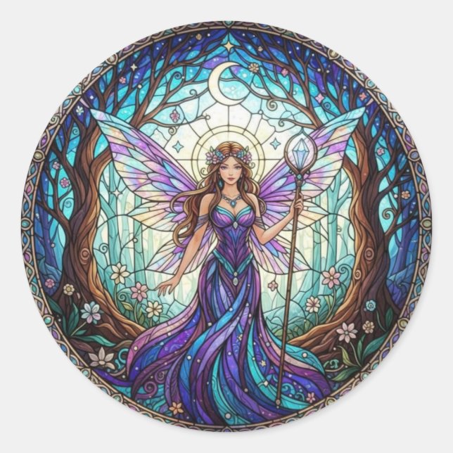 Sticker Rond CrescentMoonFairy (Devant)