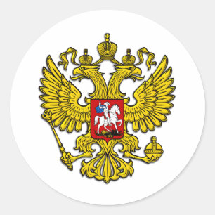 Sticker Rond Crest de Russie