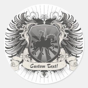 Sticker Rond Crête de chevalier