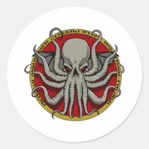Sticker Rond Crête de Cthulu