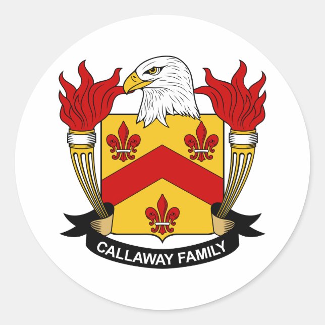 Sticker Rond Crête de famille Callaway (Devant)
