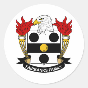 Sticker Rond Crête de famille de Fairbanks