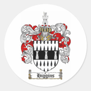 STICKER ROND CRÊTE FAMILIALE HIGGINS - HAUTE TÊTE D'ARMES