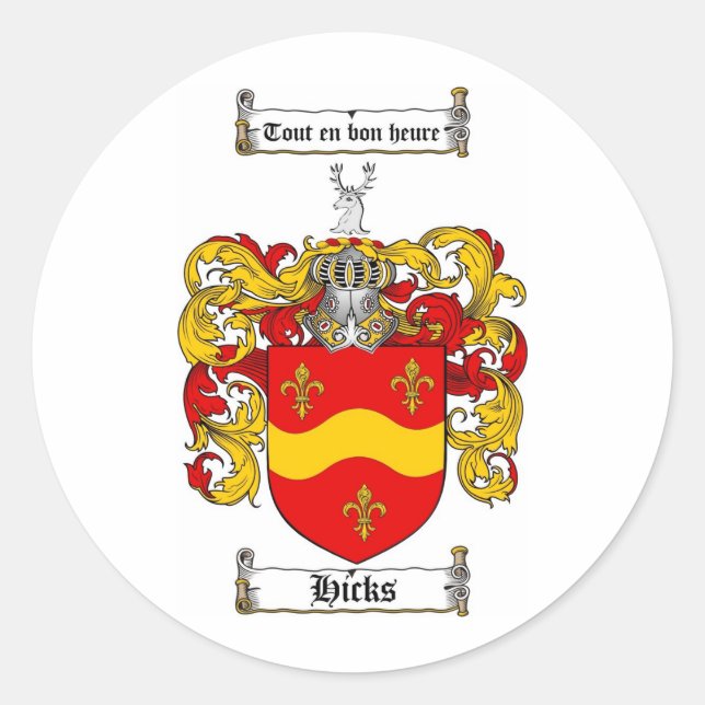 STICKER ROND CRÊTE FAMILIALE IPCH - TÊTE D'ARMES IPCH (Devant)