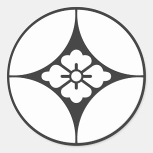 Sticker Rond [Crêtes de famille] Fleurs