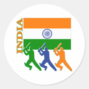 Sticker Rond cricket en inde