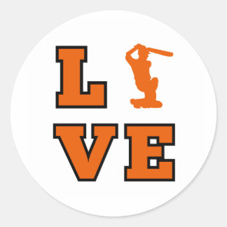 Sticker Rond Cricket Love
