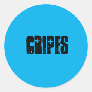 Sticker Rond Cripes Sticker. Quand tu ne sais pas quoi dire !