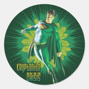 Sticker Rond Crise de Superman Kryptonite