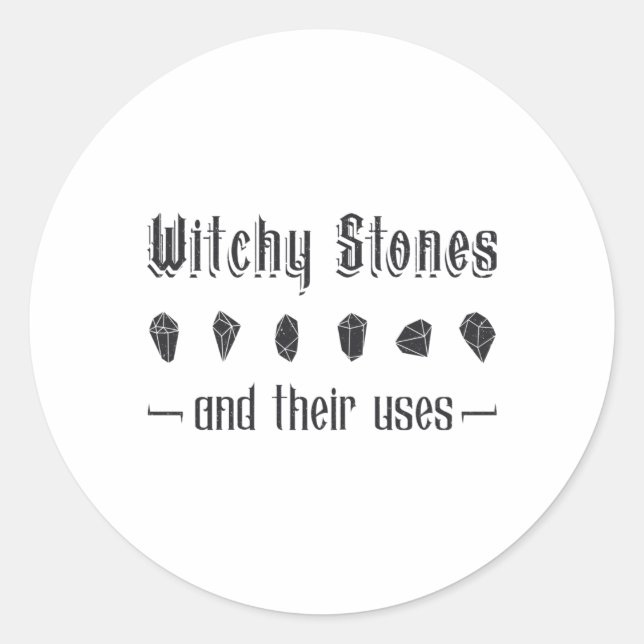 Sticker Rond Cristal Chauffage Stones De Cuisine Et Leurs Utili (Devant)