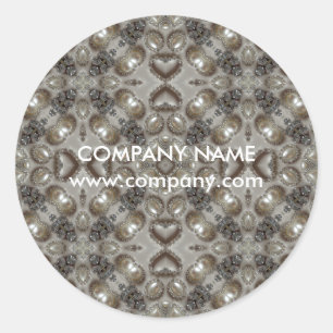 Sticker Rond cristal de rhinocéros perle bijouterie