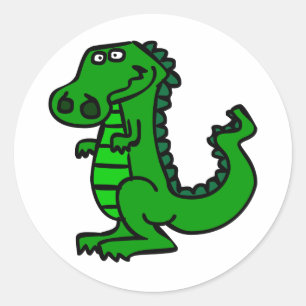 Sticker Rond croc