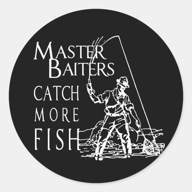 Sticker Rond CROCHET du MAÎTRE BAITERS PLUS de T-shirt de (Devant)