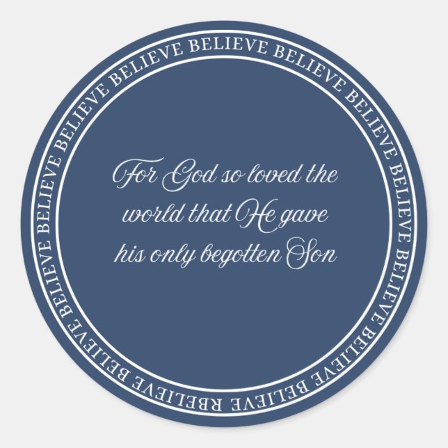 Sticker Rond Croire - Sceau de chasse (Devant)