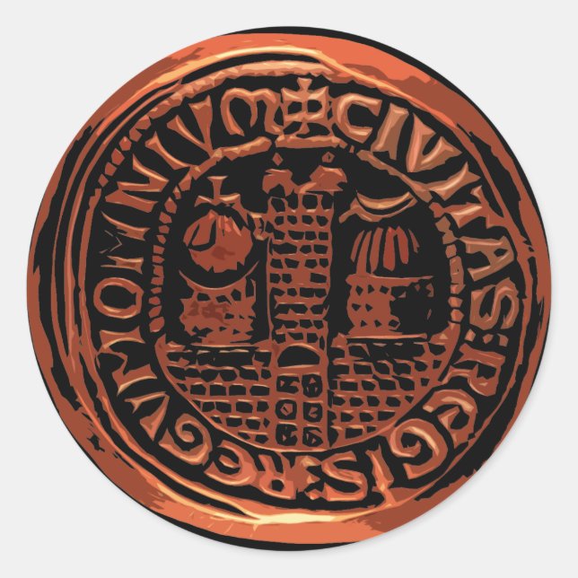 Sticker Rond Croisade perdue (Devant)