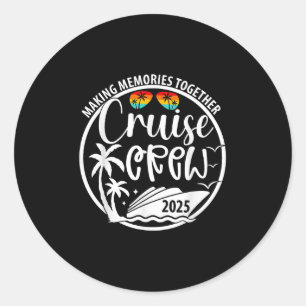 Sticker Rond Croisière 2025 Faire des souvenirs ensemble Été V