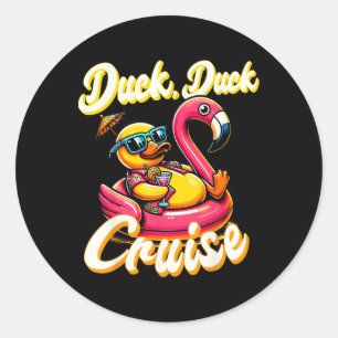 Sticker Rond Croisière Canards Canards Canards Croisière Famill