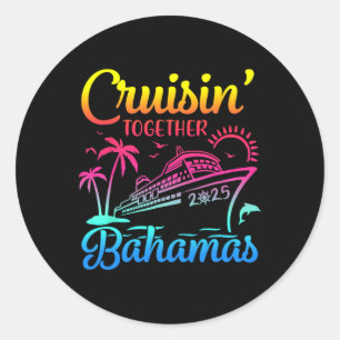 Sticker Rond Croisière ensemble Hamas 2025 Croisière de famille