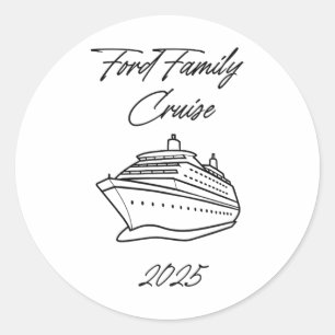 Sticker Rond Croisière familiale Ford 2025