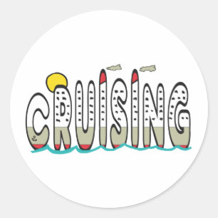 Sticker Rond Croisières