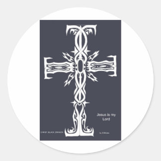 Sticker Rond Croix