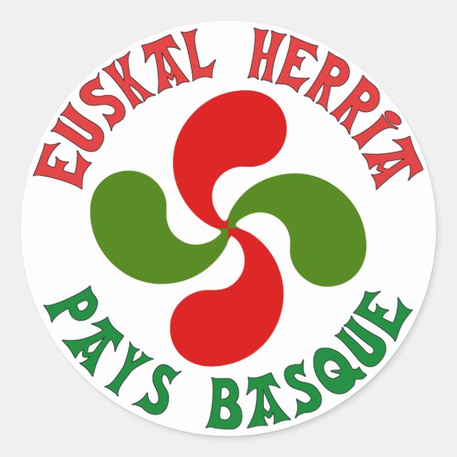 Sticker Rond Croix Basque (Devant)