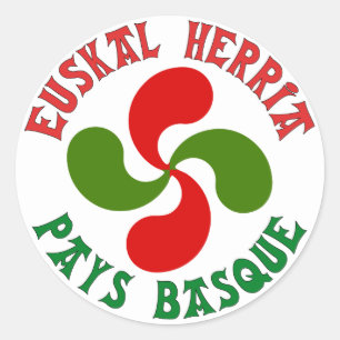 Sticker Rond Croix Basque
