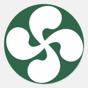 Sticker Rond Croix Basque extrudé