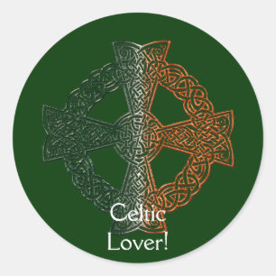 Sticker Rond CROIX CELTIQUE Collection CLASSIQUE IRLANDAISE