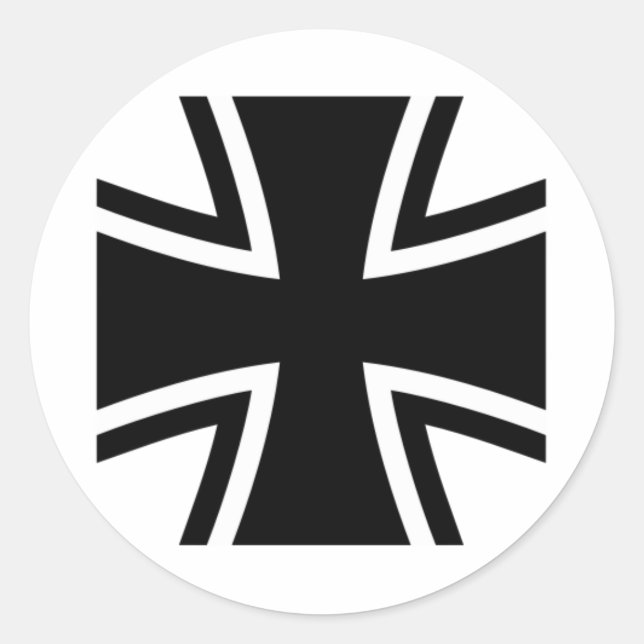 STICKER ROND CROIX DE FER (Devant)
