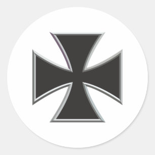 Sticker Rond Croix de fer