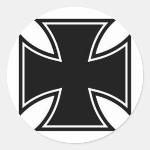 Sticker Rond Croix de fer