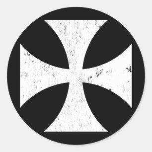 Sticker Rond Croix de fer - Allemand/Deutschland Bundeswehr