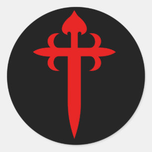 Sticker Rond Croix de Saint-Jacques