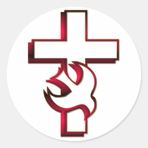 Sticker Rond Croix et Saint-Esprit / Saint-Esprit