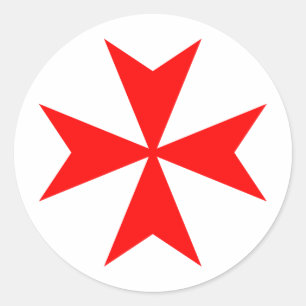 Sticker Rond Croix maltaise