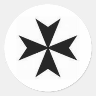 Sticker Rond Croix maltaise d'origine