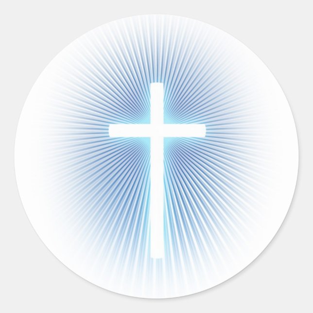 Sticker Rond Croix religieuse | Christian (Devant)