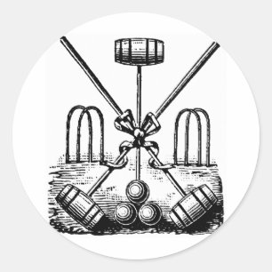 Sticker Rond Croquet