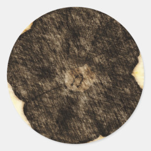 Sticker Rond Croquis de l'ancien temps de la gloire du matin