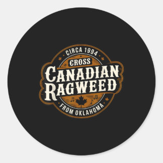 Sticker Rond Cross Canadian Ragweed The Boys From Oklahoma Conc