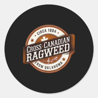 Sticker Rond Cross Canadian Ragweed The Boys From Oklahoma Conc
