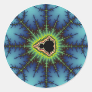 Sticker Rond Crosshairs - Fractal