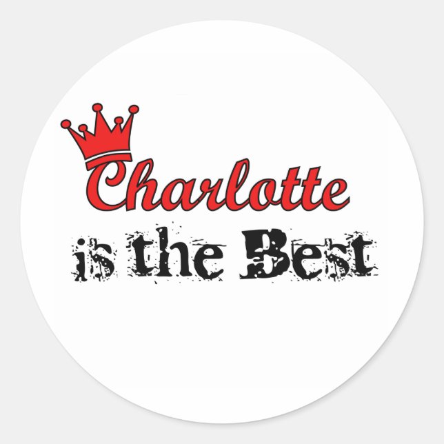 Sticker Rond Crown Charlotte (Devant)