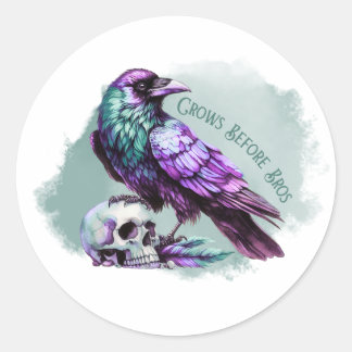 Sticker Rond Crows Before Bros