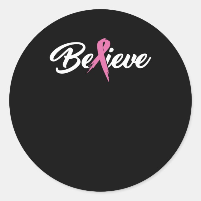 Sticker Rond Croyez les survivants du cancer et le don de sensi (Devant)