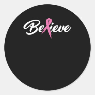 Sticker Rond Croyez les survivants du cancer et le don de sensi