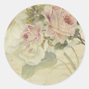 Sticker Rond cru floral