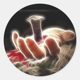 Sticker Rond Crucifixion